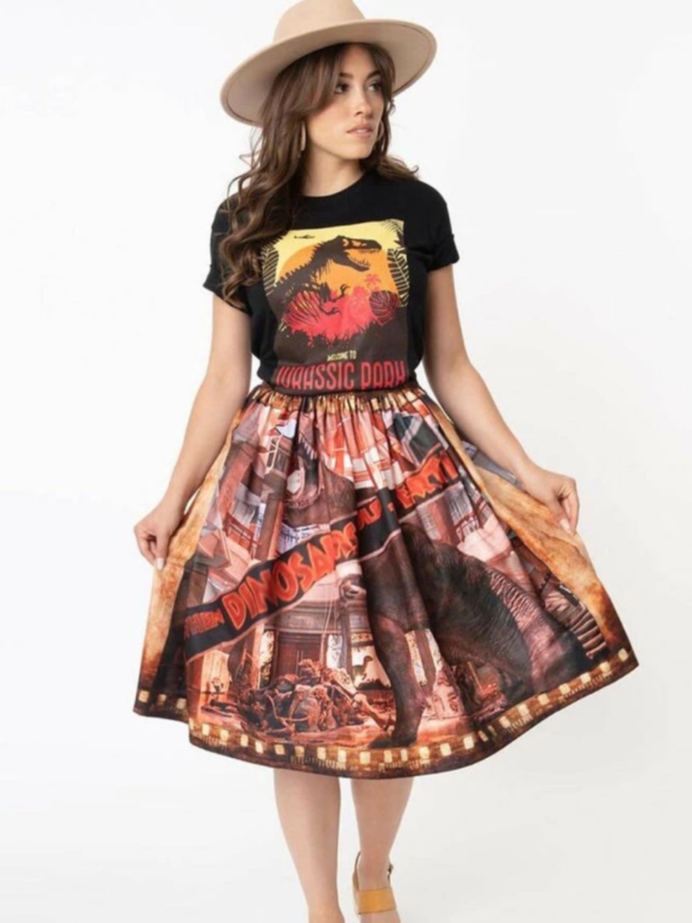 Unique Vintage When Dinosaurs Ruled The Earth 1950’s Inspired Swing Skirt NWT S